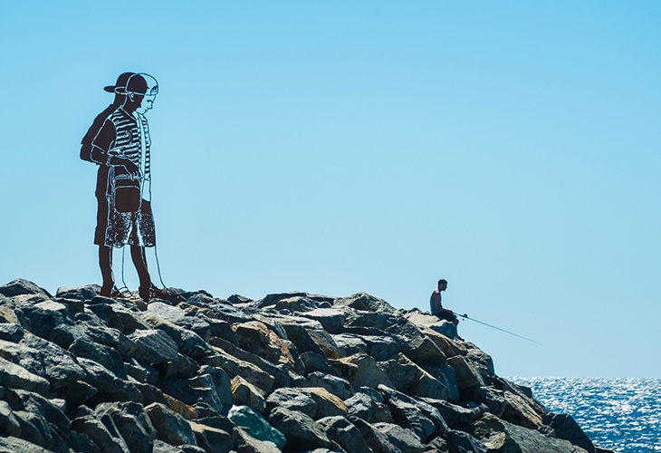 Zadok Ben-David, Big Boy, Sculpture by the Sea, Cottesloe 2017. Photo Richard Watson